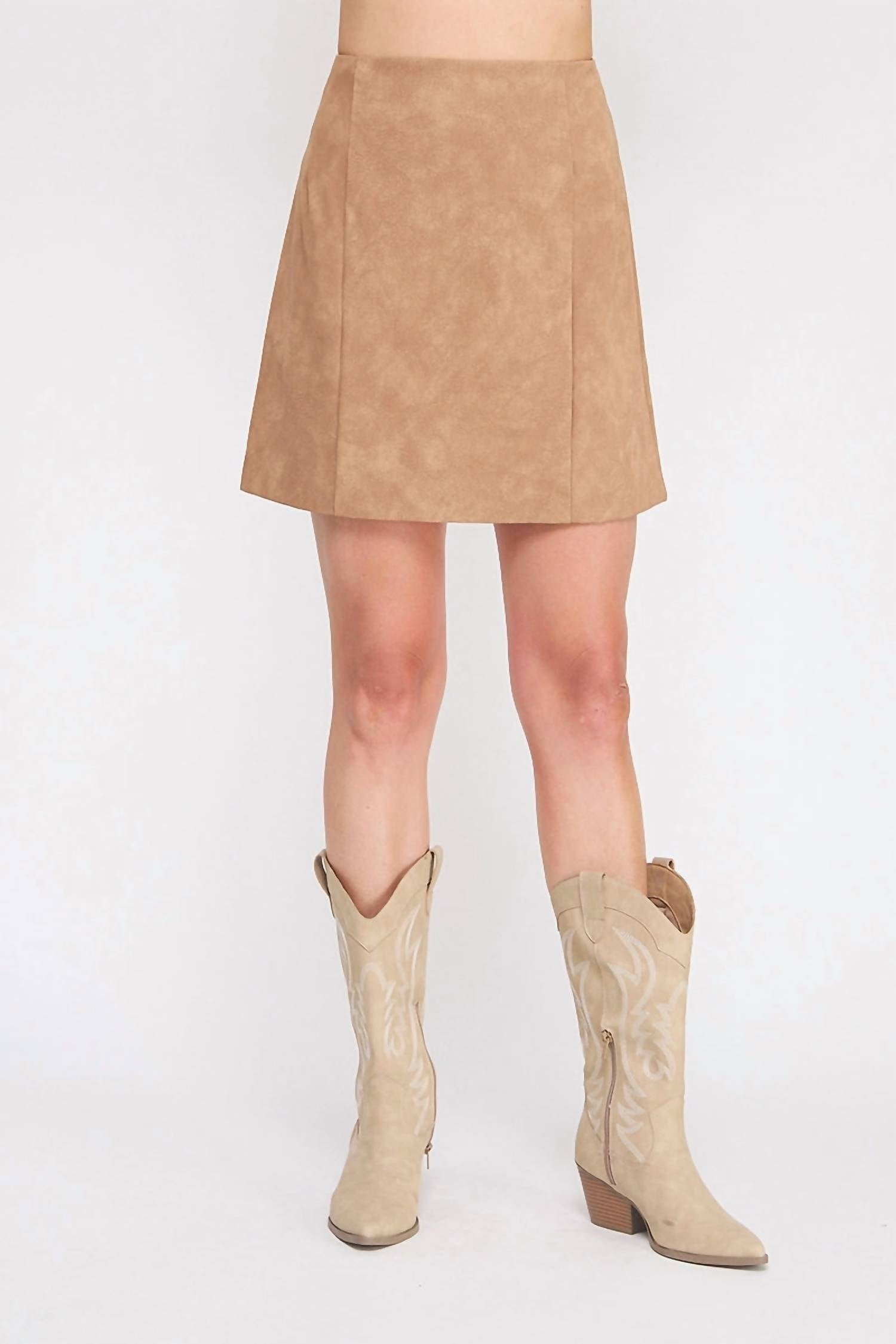 Allie Rose - Vegan Leather Skirt