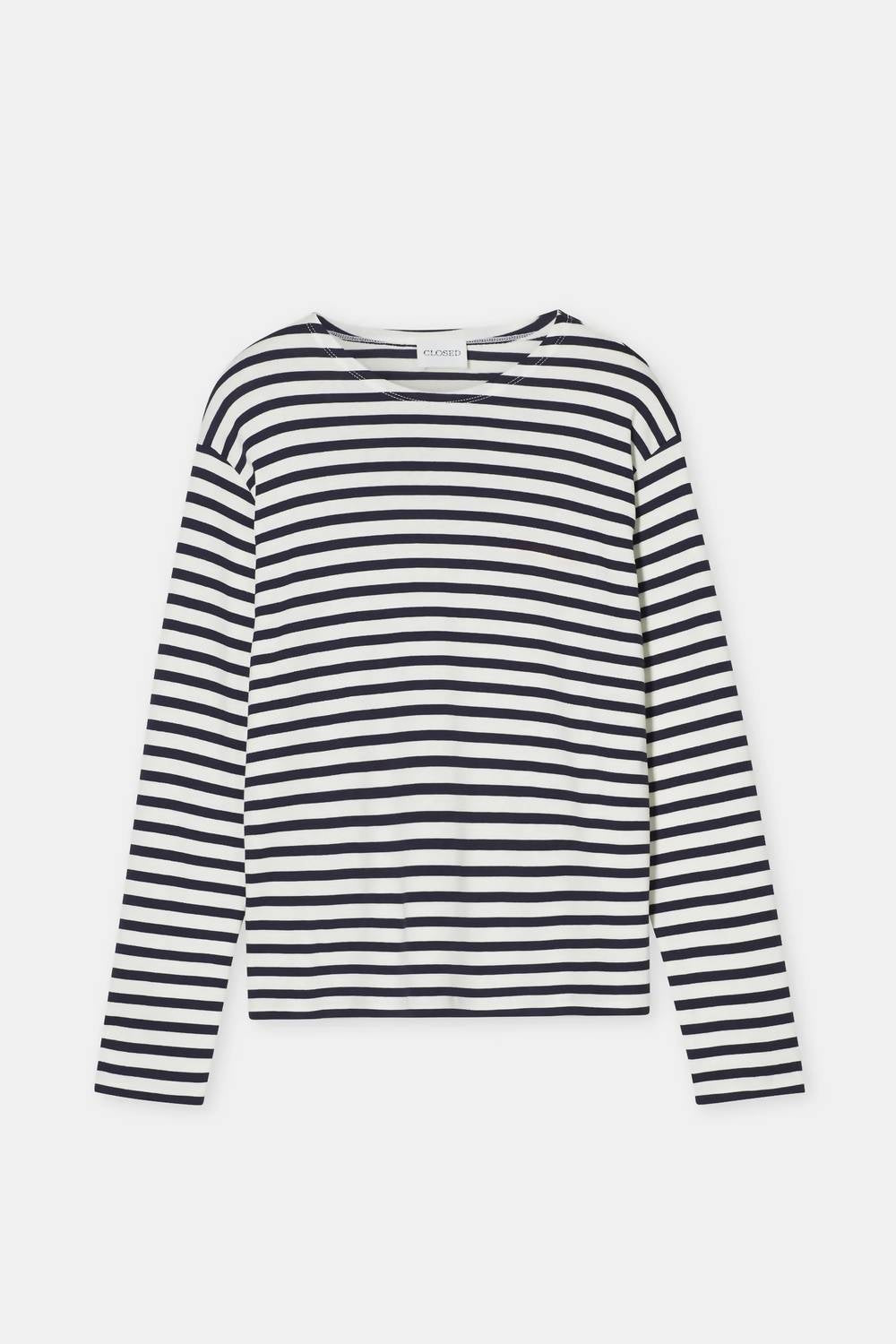 CLOSED Basic Long Sleeve Tees in dark night - women's long sleeve top - view 4