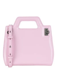 Salvatore Ferragamo Women's Mini Wanda Leather Top-handle Bag in light pink - women's bag