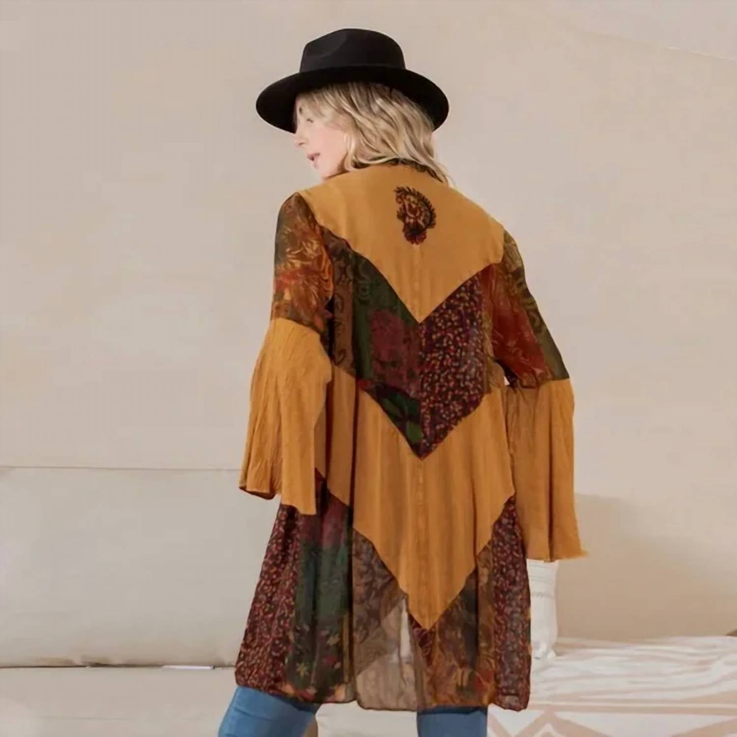 Young Threads - Rustic Bohemian Patchwork Kimono
