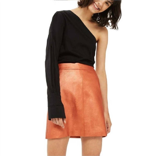 Topshop - Mini Faux Leather Skirt