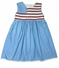 Whimsy Bay Kids - Girl's Ric Rac And Stars Dress