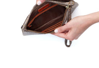 HOBO Women's Day-go Wristlet Purse in animal print - women's bag - detail view