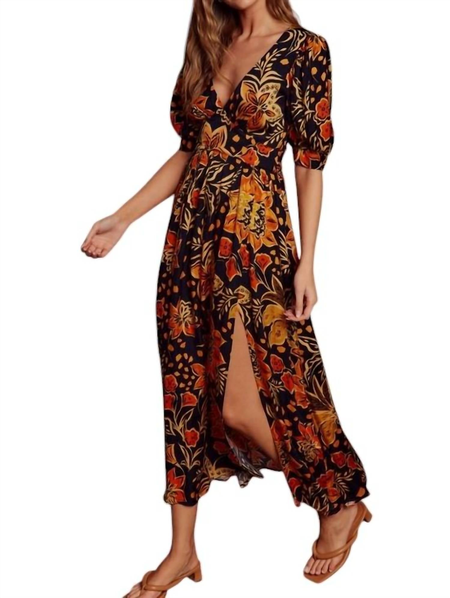 Dress Forum - Heavenly Surplice Slit Maxi Dress