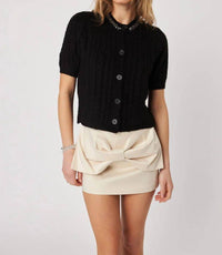 John + Jenn - Maxwell Caviar Cardigan Top