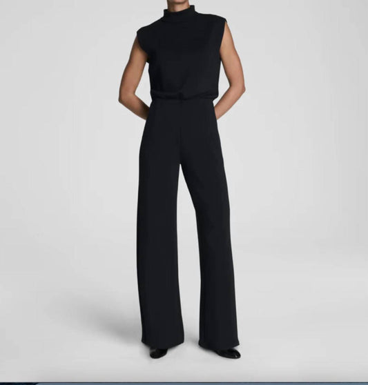Spanx - Women's Sleeveless Mock Neck Jumpsuit