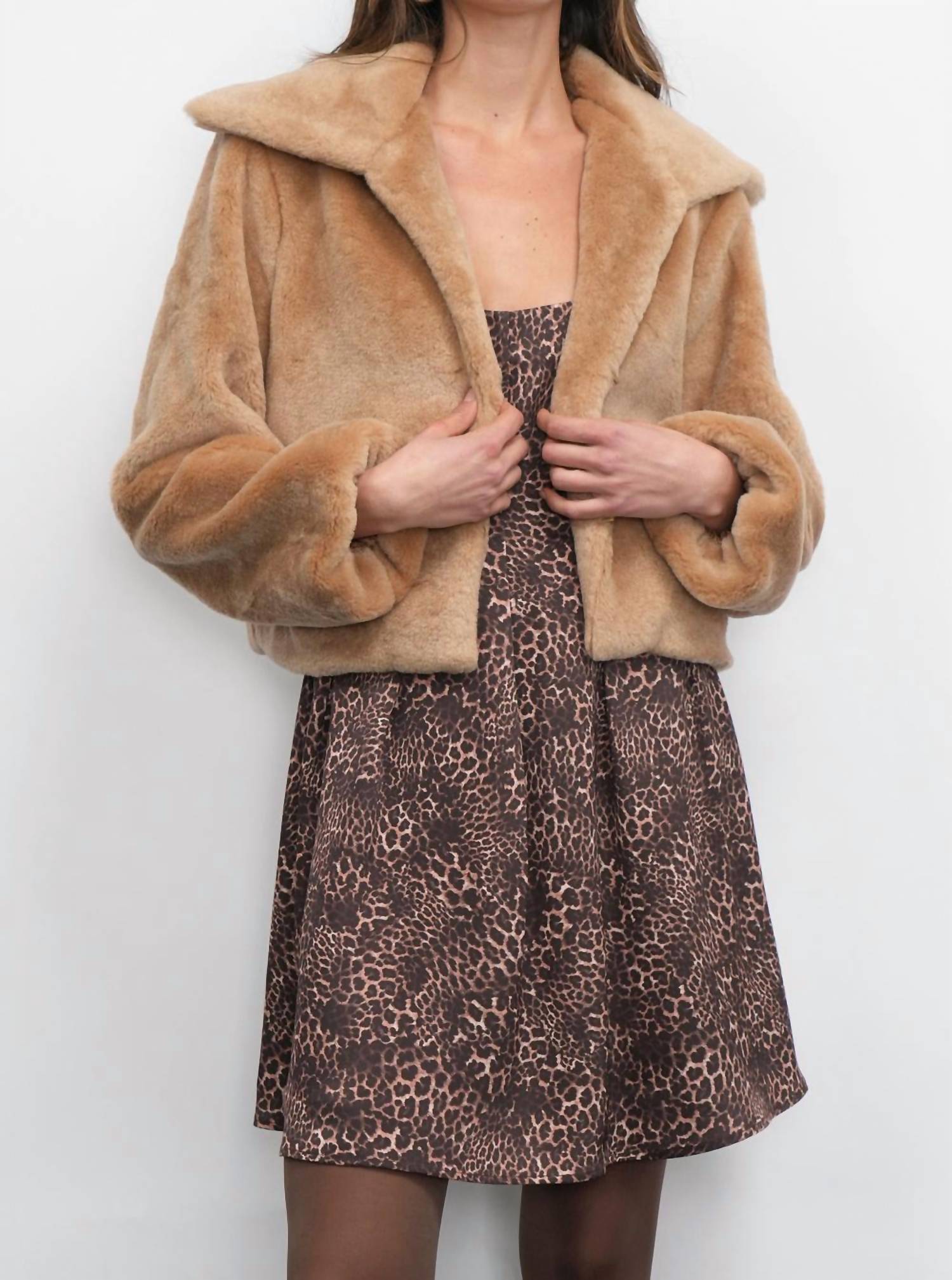 Greylin - Hailey Faux Fur Coat