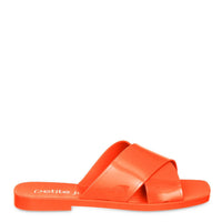 Petite Jolie - Women's Criss-Cross Straps Slide Sandals