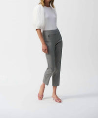 Joseph Ribkoff - Geometric Jacquard Crop Pant