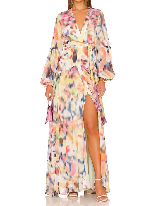 Alexis - BECKER FLUID PRINTED CREPE DRESS