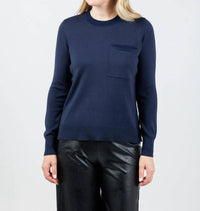 Peace Of Cloth - Metallic Pocket Crew Sweater