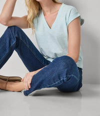 Lilla P - Smocked Hem V-neck