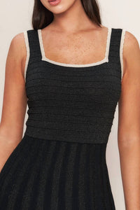 Flying Tomato - Sleeveless Knit Midi Dress