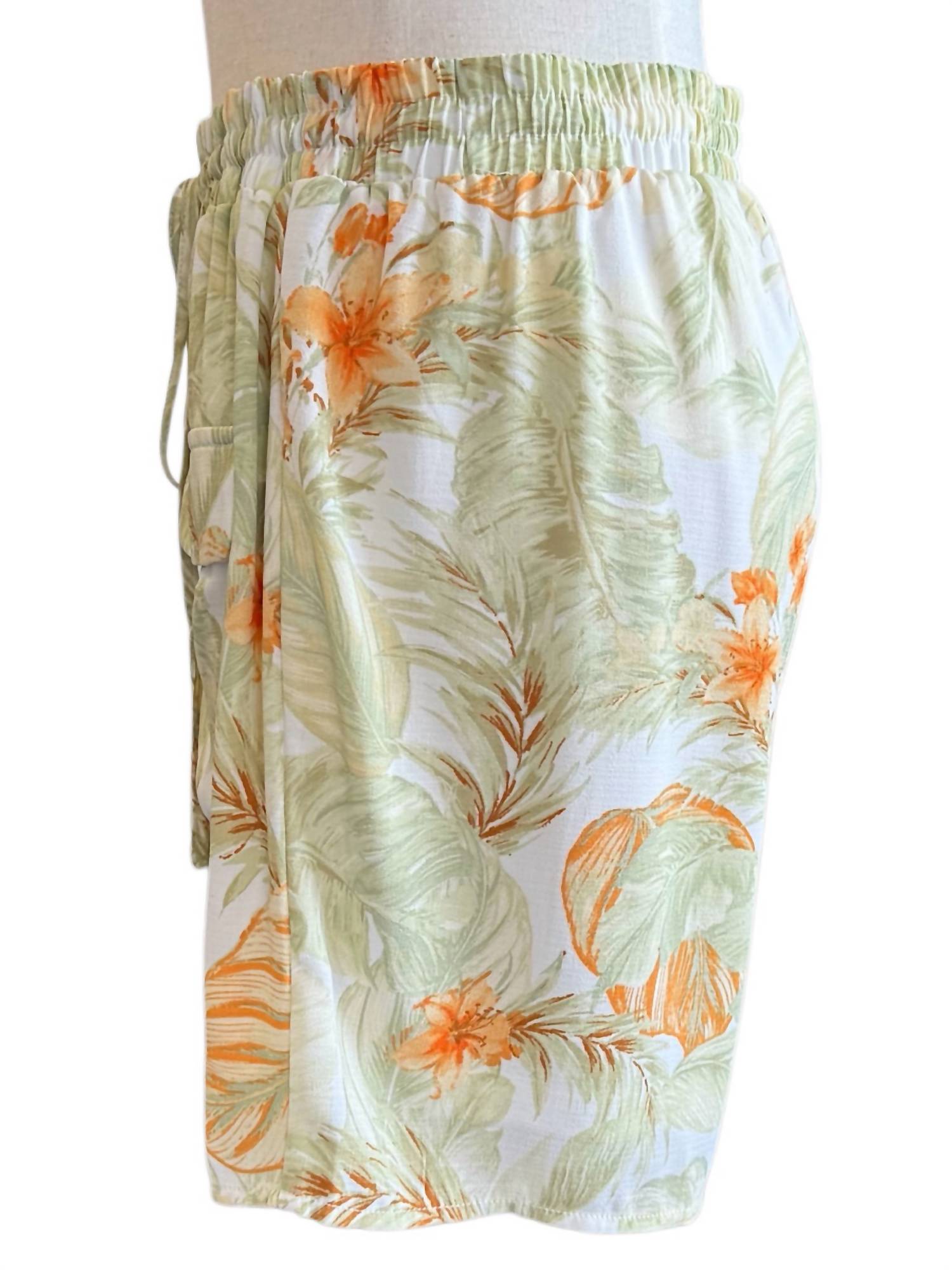 Polagram - Leaf Print Shorts
