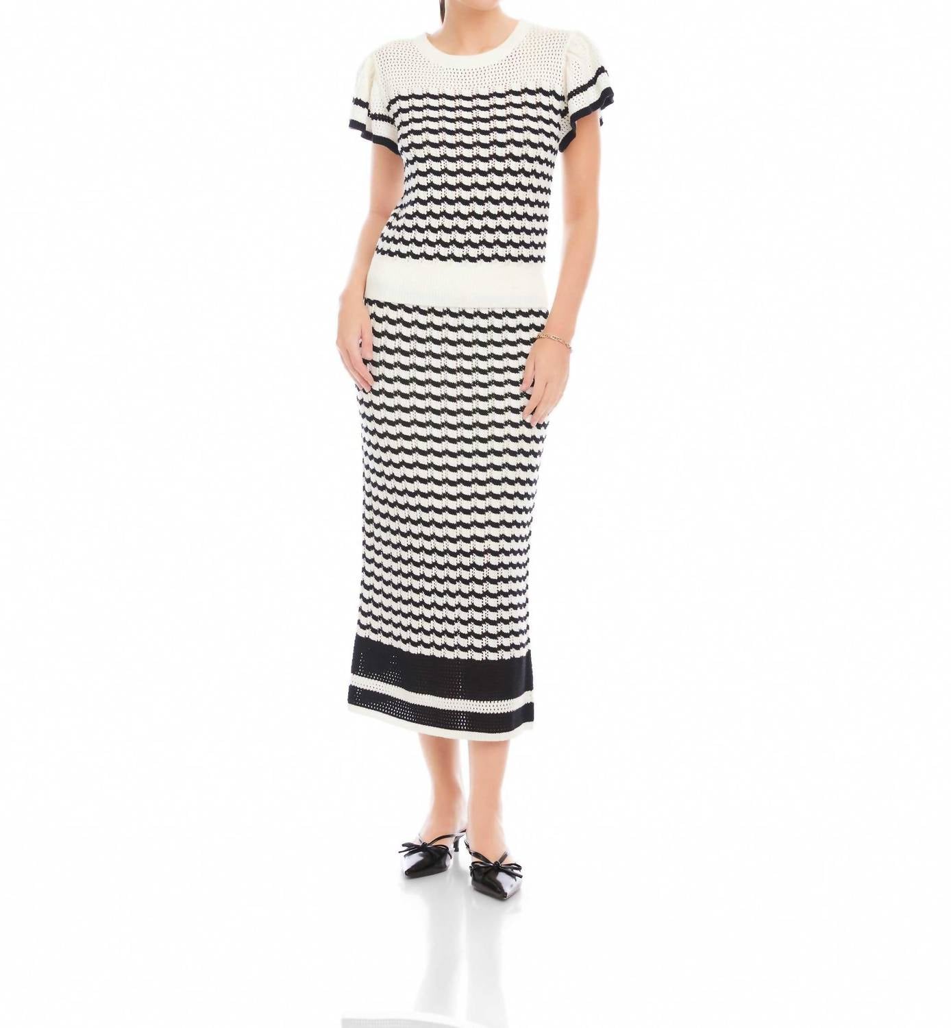Fifteen Twenty - Uma Crochet Sweater Top