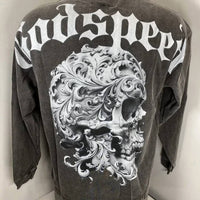 Godspeed New York - Men's Grail Skull Long Sleeve Tee