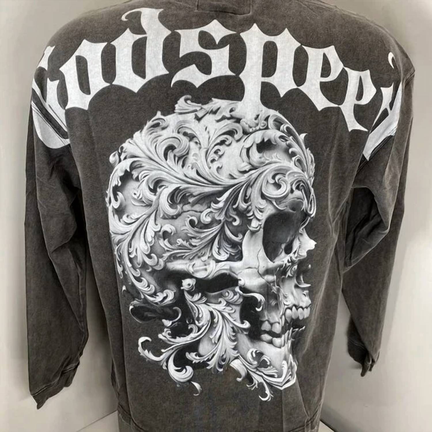 Godspeed New York - Men's Grail Skull Long Sleeve Tee