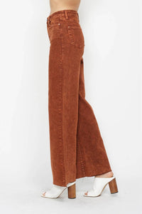 Judy Blue - High Waist Garment Dyed Retro Wide Leg Jeans