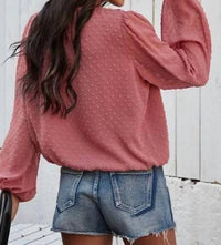 Miss Sparkling - Boho Dotted Blouse
