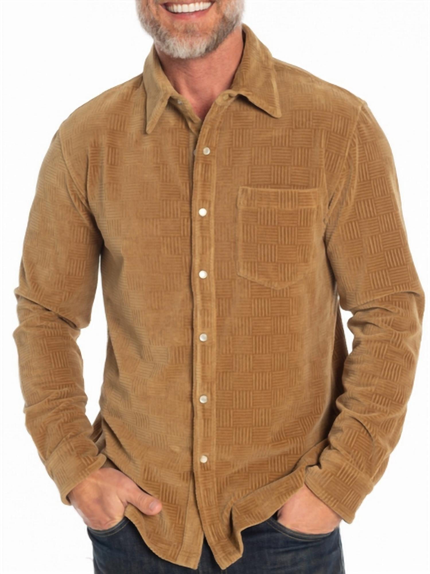 Criquet - Velour Pearl Snap Long Sleeve Shirt