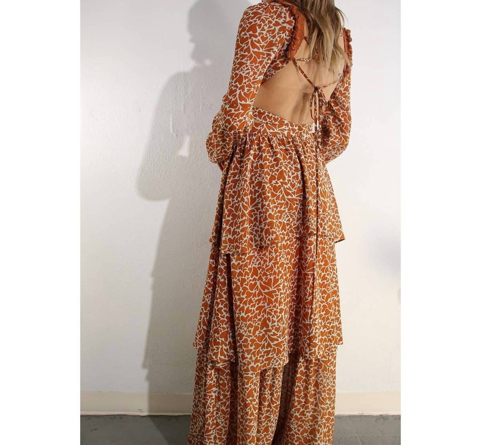 Mulla - Cross Back Tie Maxi Dress