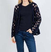 Olivia By Habitat - Open Weave Layering Cardigan