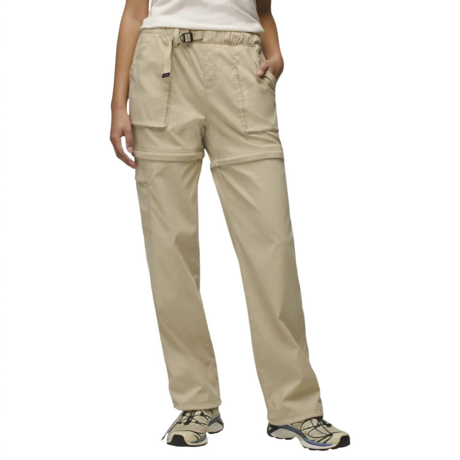 prAna Stretch Zion Convertible Pant in sandstone - women's pants