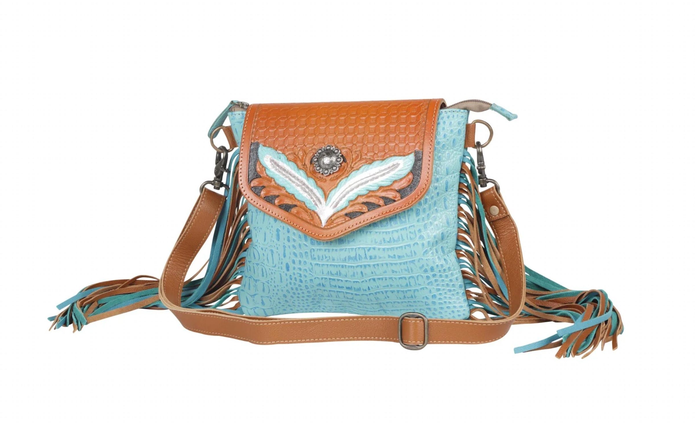 Myra Bag - Women's Wings Hand-tooled Bag