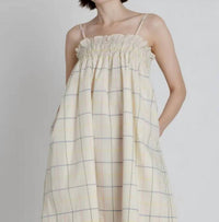 Aureum - Grid Print Mini Dress