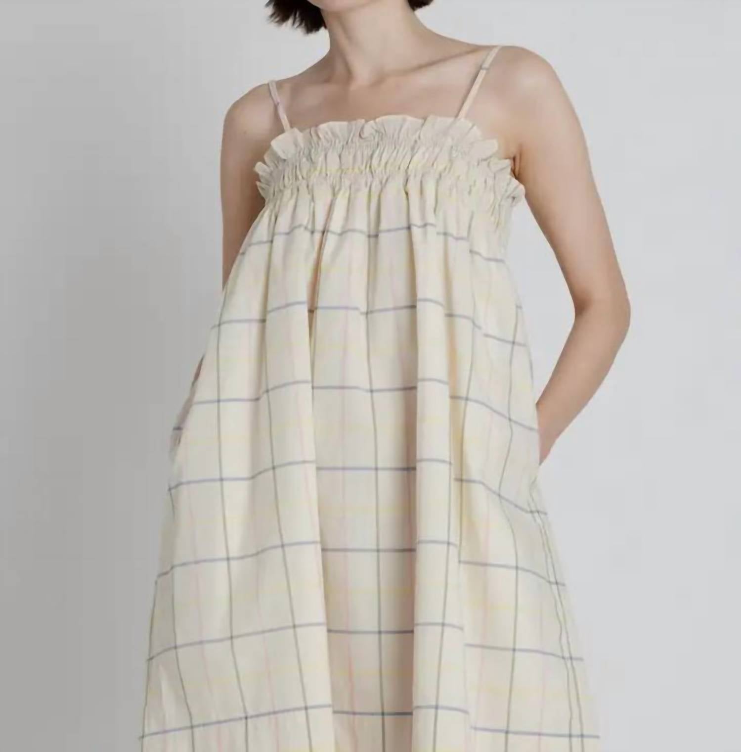 Aureum - Grid Print Mini Dress