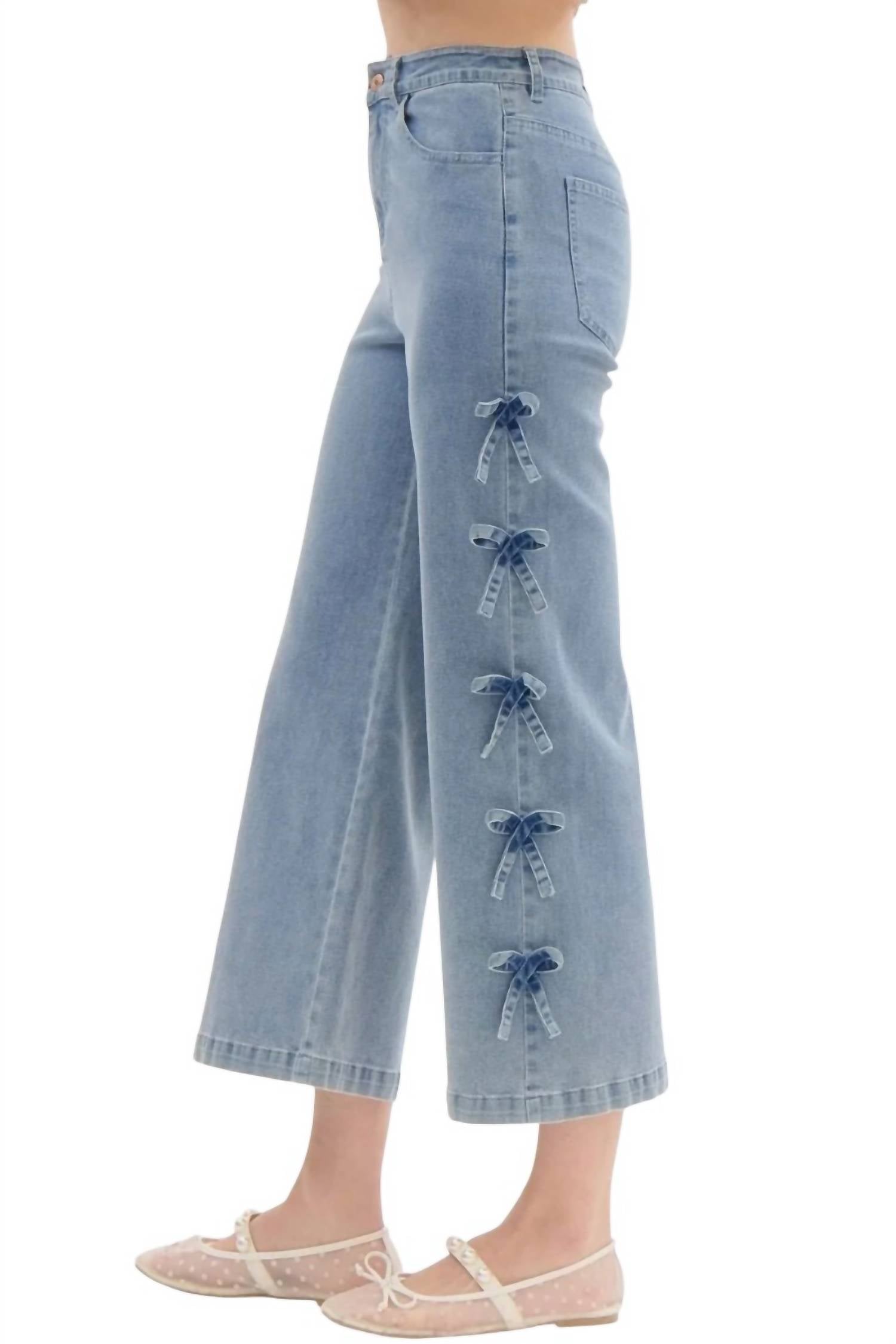 Entro - Andreina Bows Culotte Pants