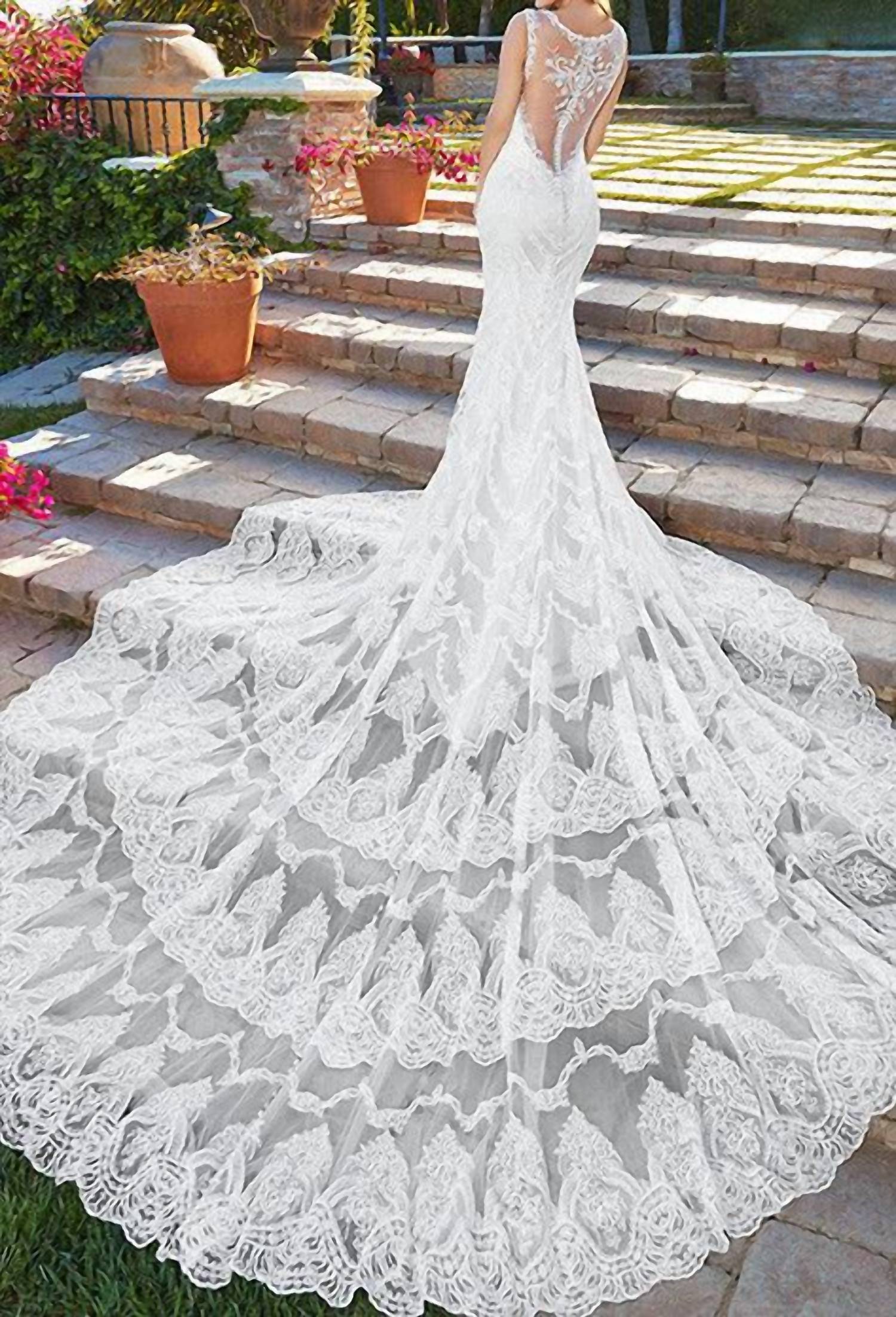 Kitty Chen Couture - Rihanna Tiered Lace Dress