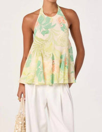Astr - Belen Babydoll Halter Top