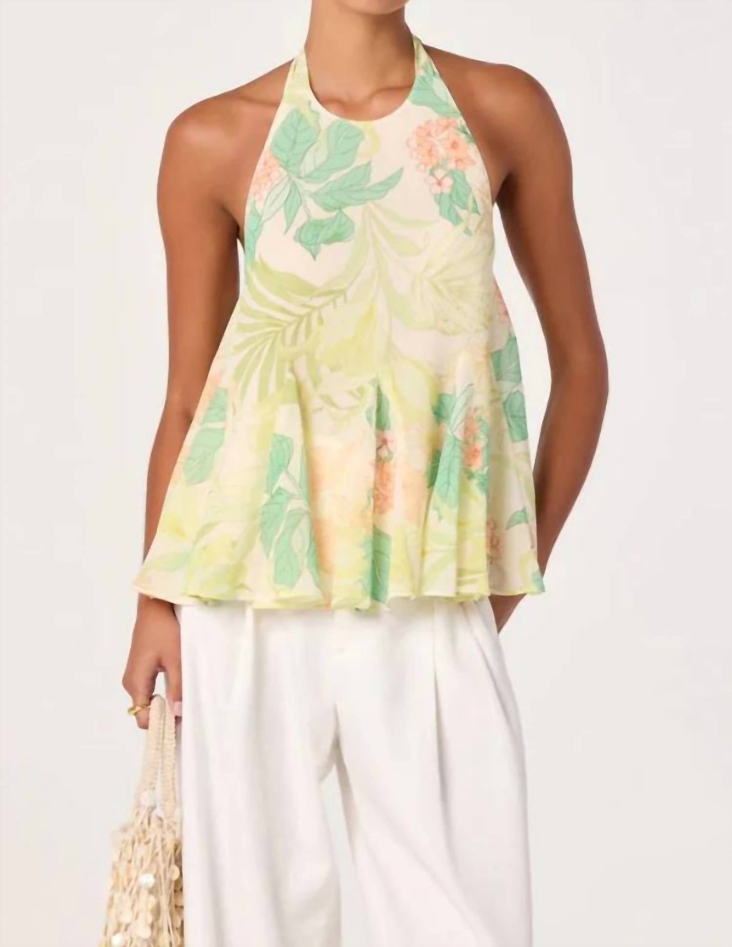Astr - Belen Babydoll Halter Top