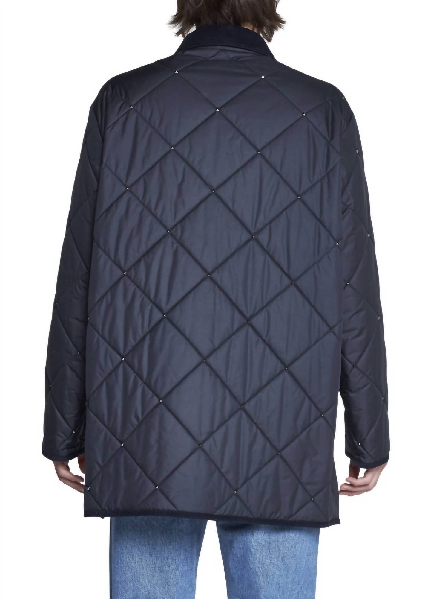 Valentino - Men's Rockstud Spike Quilted Nylon Jacket