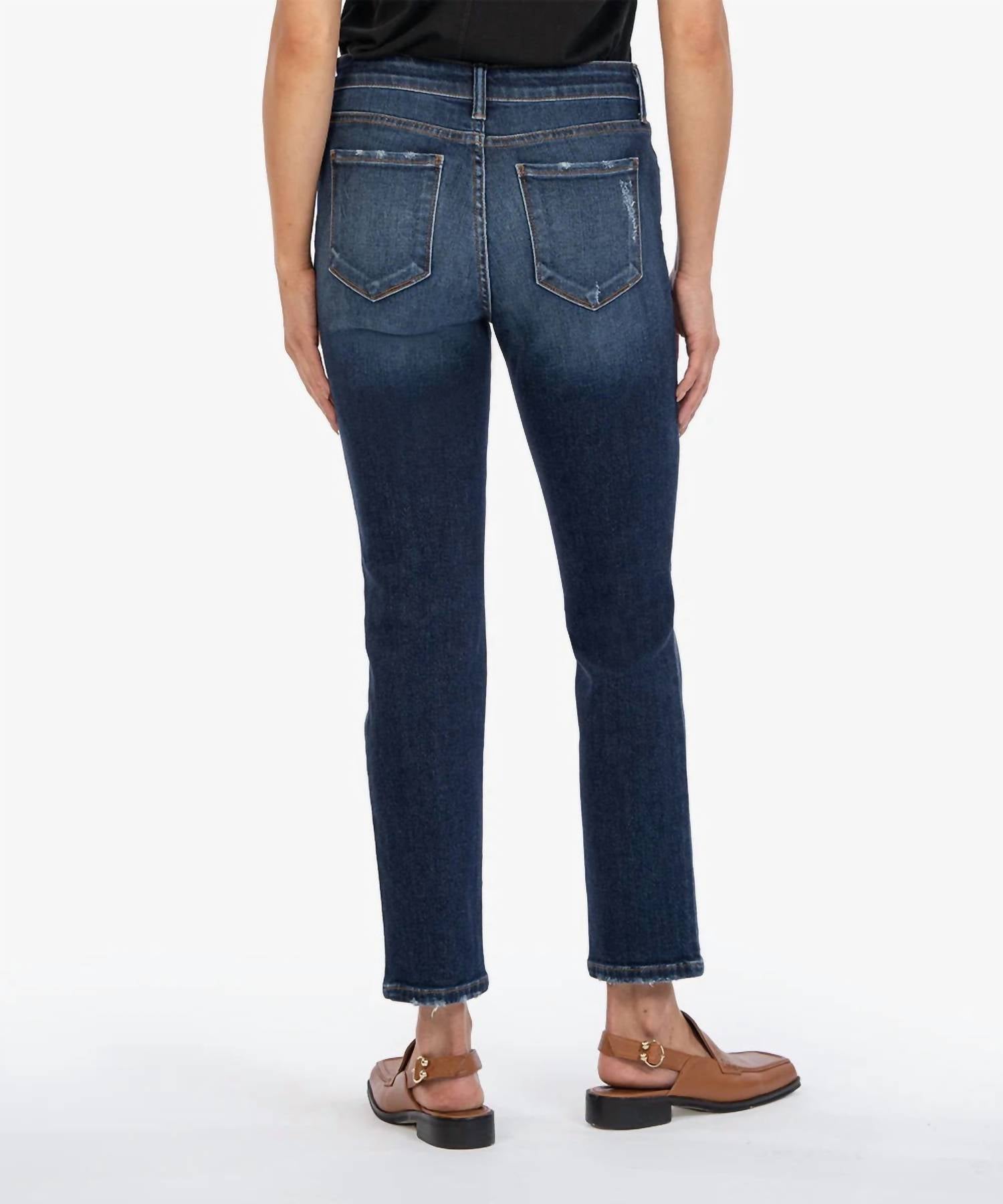 Kut From The Kloth - Reese High Rise Fab Ab Ankle Straight Leg Jeans