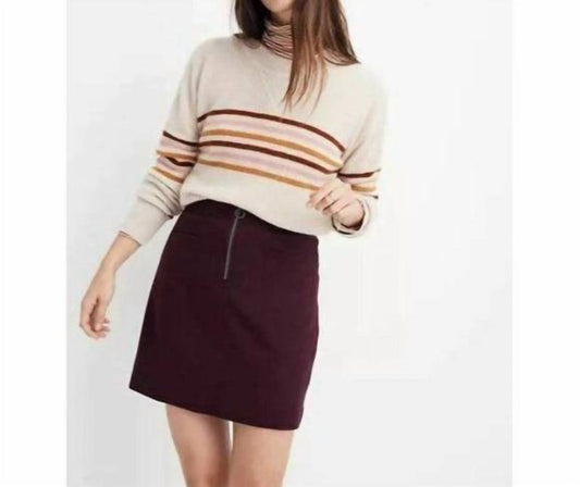 Madewell - Fireside Wool Blend Retro Style Mini Skirt