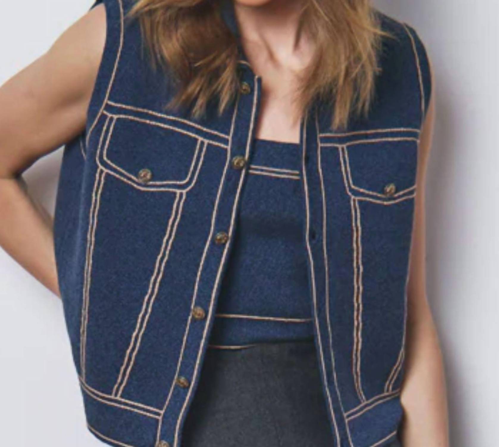 Autumn Cashmere - Sleeveless Vest