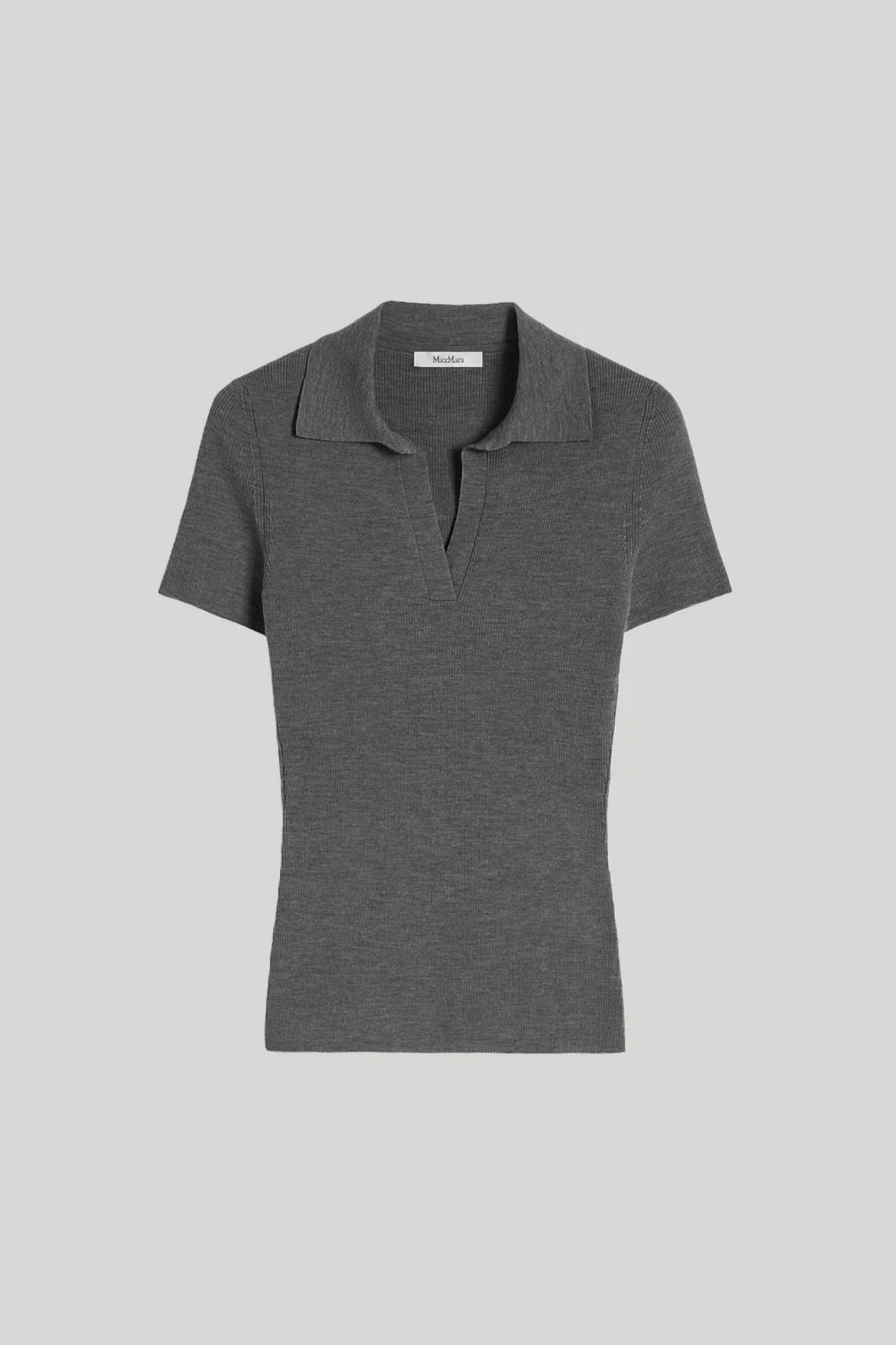 Maxmara - Rib-knit Wool Polo Shirt