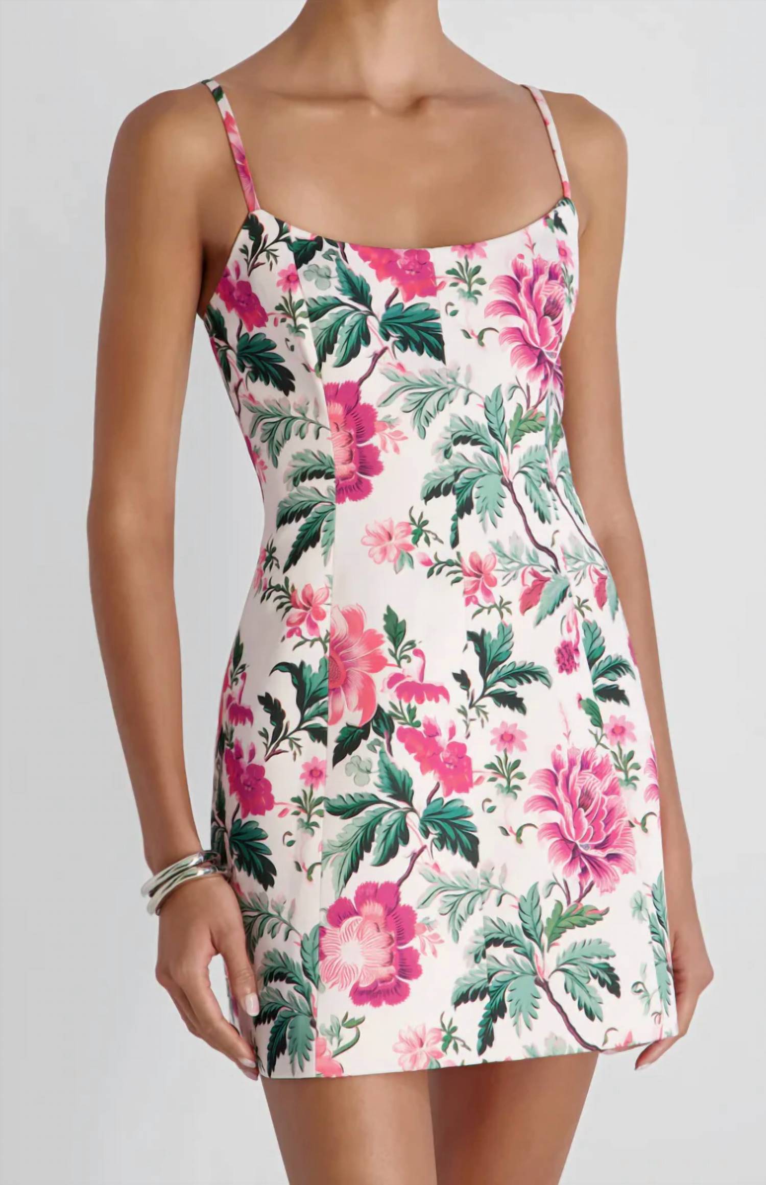 French Connection - Christa Floral Satin Minidress