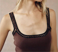 Bella Dahl - Crocheted Trim Sweater Top