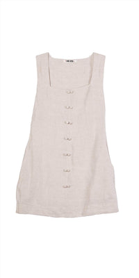 Ciao Lucia - Virginie Dress Oatmeal Linen
