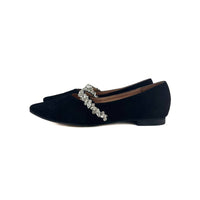 ALL BLACK Women's Royal Mary Jane Flat Shoe in black - women's flats - detail view