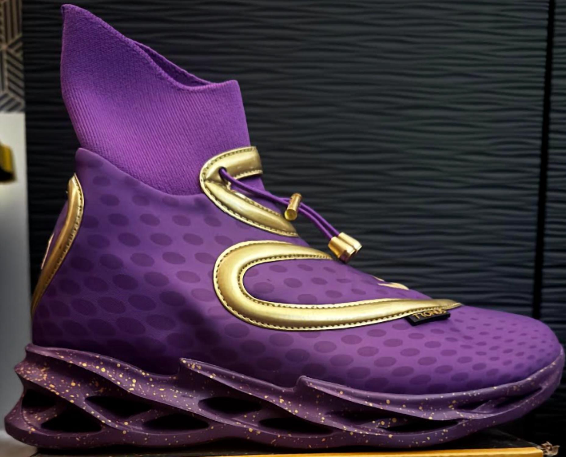 TRONUS Unisex Dedication Shoe in purple gold 1 - sneaker