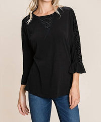Emerald Collection - Leopard Velvet Accent Top