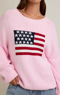 Mint Exclusives - Usa Round Neck Oversized Sweater