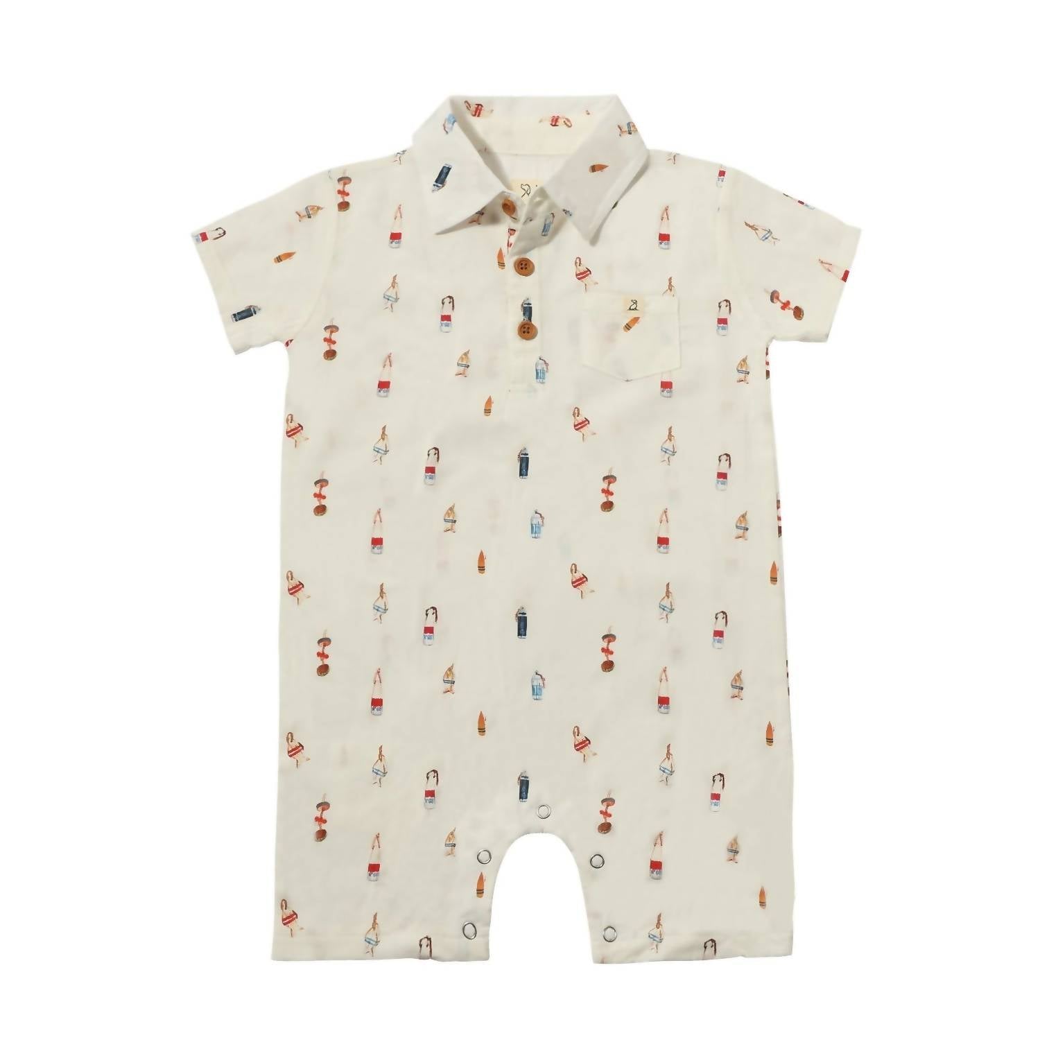 Me & Henry - Boy's Molokai Romper