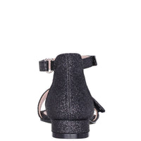 Nina Girls Rejina Ankle Strap Sandals in black glitter - kids' sandal - view 5