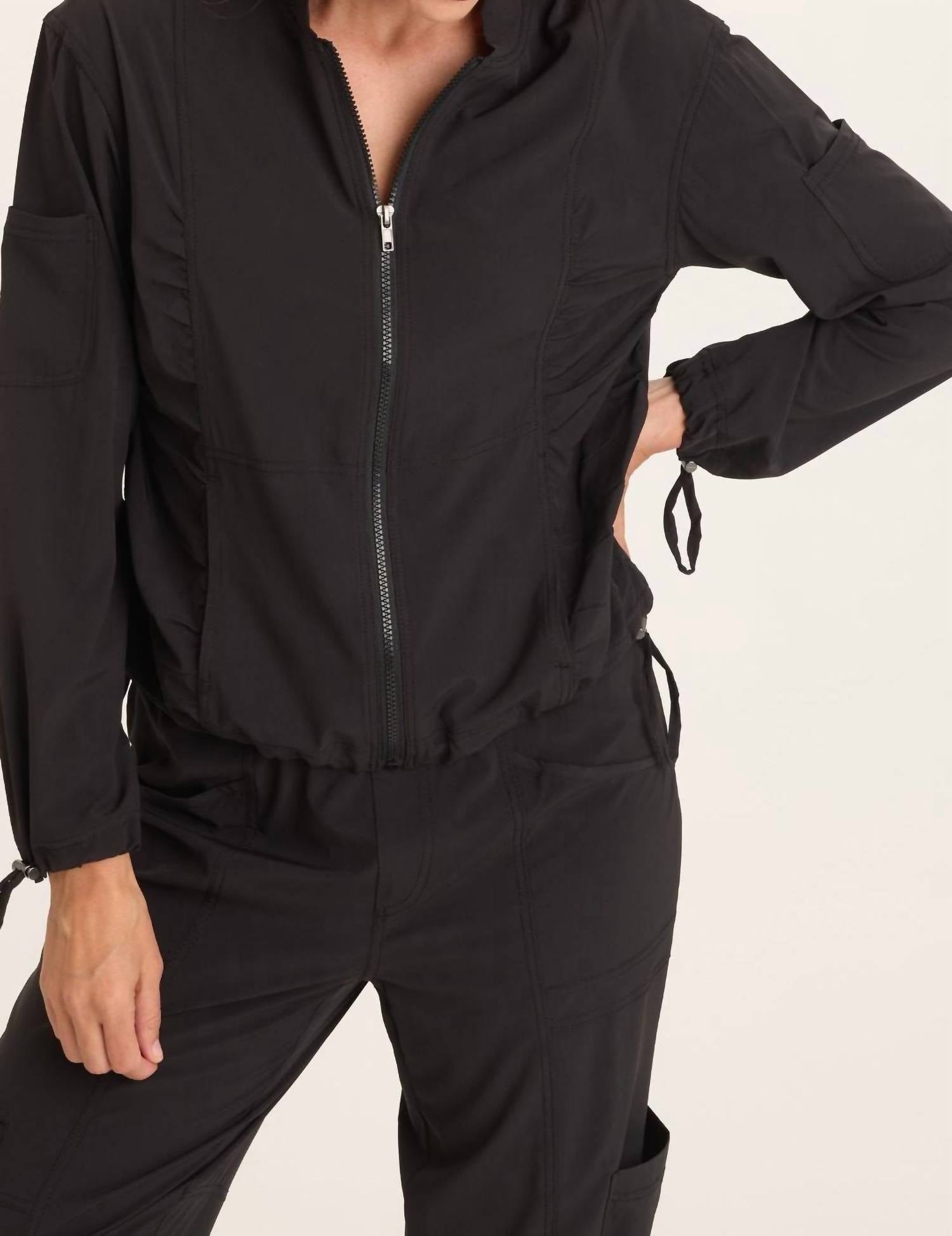 Wearables Women's Bach 4 Way Stretch Bomber Jacket in black - women's jacket