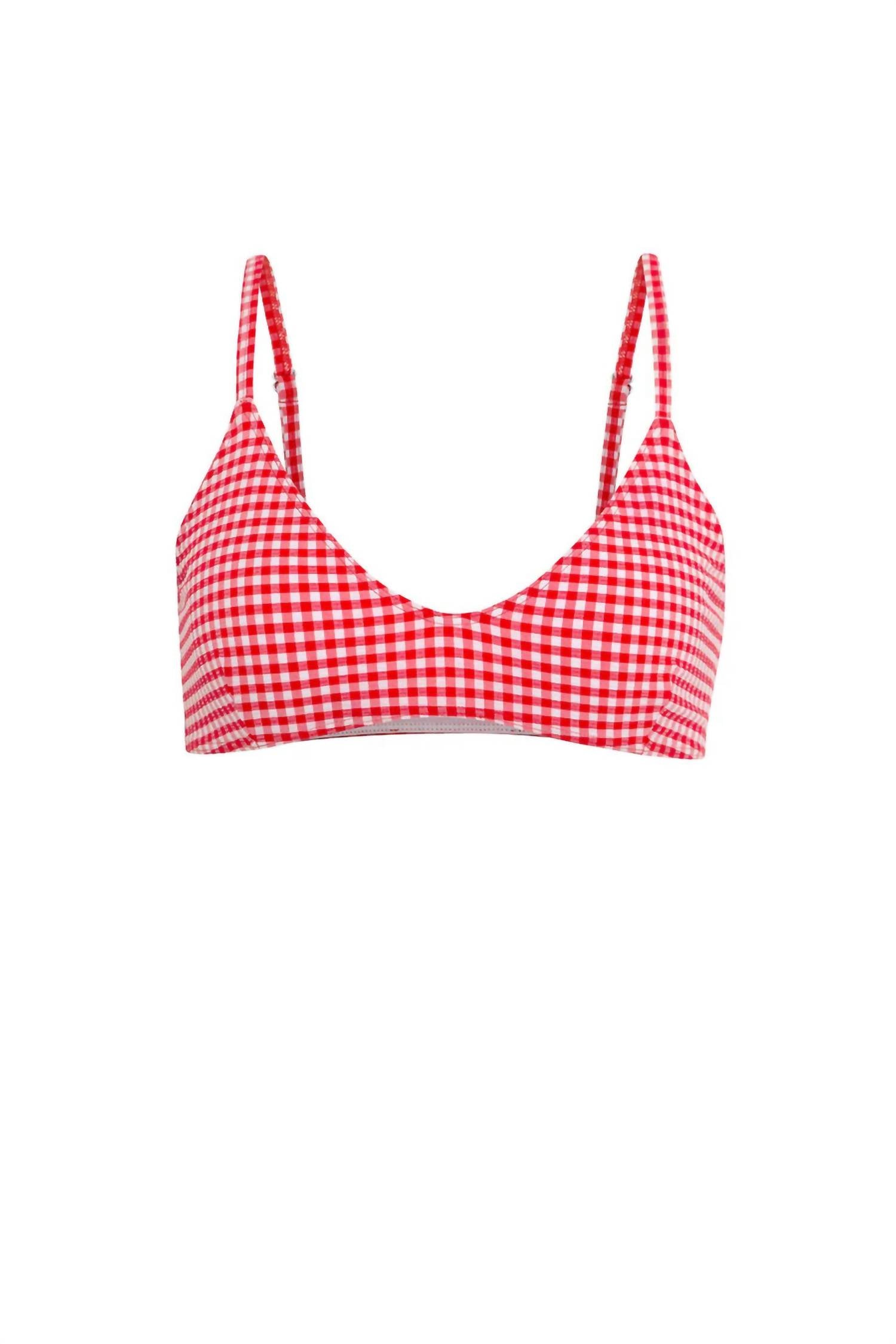 Em On Holiday - Women's Gingham Bikini Set Swimsuit